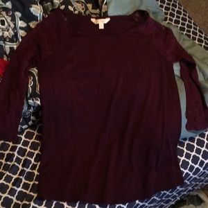 Floral arms log sleeve nice shirt never worn